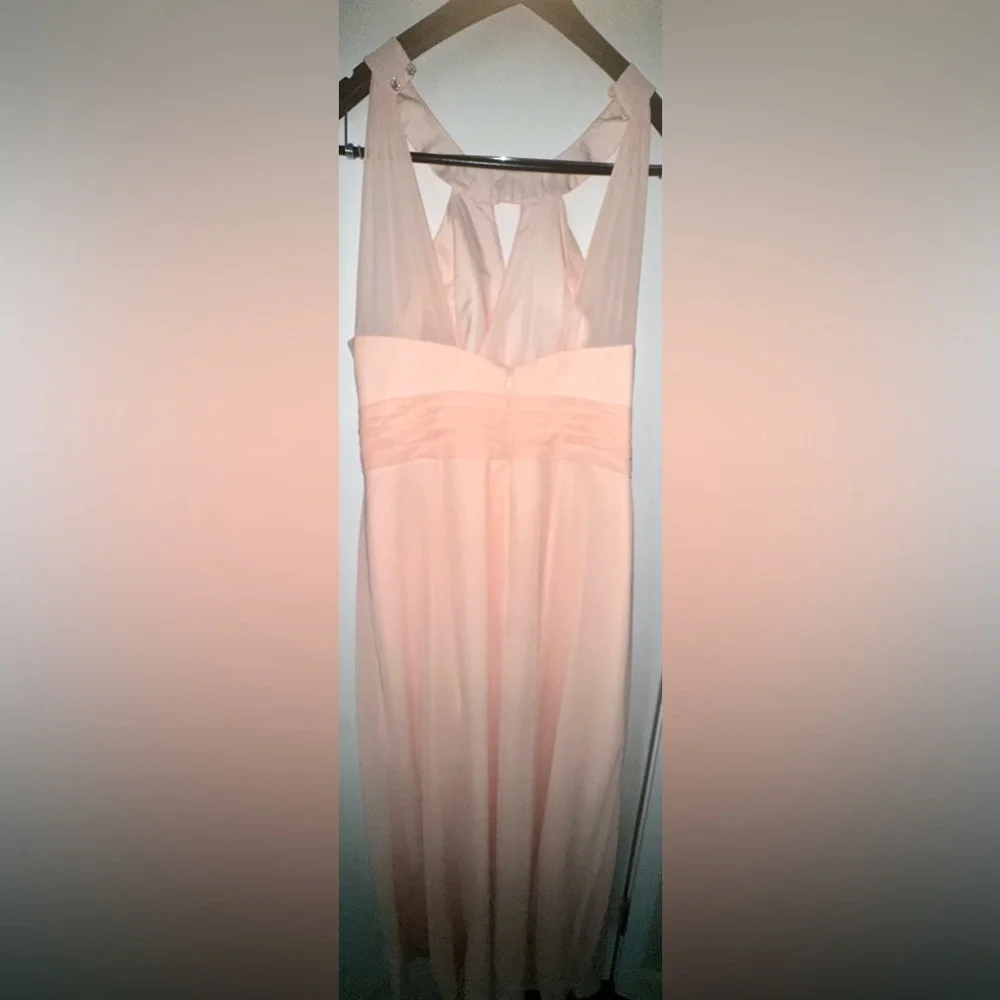 Elegant Peach Evening Gown - bridesmaids dress - Picture 5 of 8